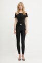 Liu Jo legginsy TA5266.J7912 czarny SS25