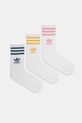 adidas Originals șosete 3-pack sosete lungi alb KC4740