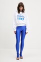 Fiorucci legginsy Electric Blue Semi-Footed Leggings W02SMBPA372LY01BL06 niebieski SS25