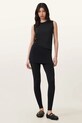AllSaints legginsy RAFFI dzianina czarny W079TD