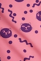 DÍVKA Dětské bavlněné legíny Mini Rodini Squiggly cats 2513011728 růžová