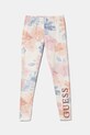 Guess legginsy dziecięce z elastanem niebieski J5RB06.J1314.PPYA