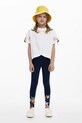 Desigual leggins copii tricotaj bleumarin 25SGKK04