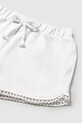 Девочка Детские хлопковые шорты Mayoral 603.4G.Baby.PPYA белый