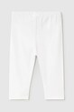 Mayoral legginsy bawełniane niemowlęce 703.4D.Baby.PPYA biały SS25