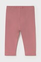 Mayoral leggins din bumbac pentru bebeluși 703.4D.Baby.PPYA roz SS25