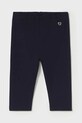 Mayoral leggins din bumbac pentru bebeluși bumbac bleumarin 703.4D.Baby.PPYA