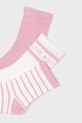 Mayoral sosete copii 3-pack 10914.6F.Mini.PPYA roz SS25