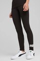 Puma leggins copii ESS No. 1 Logo Leggings tricotaj negru 684904