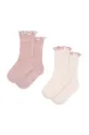 Детские носки Konges Sløjd 2 PACK RIB FRILL SOCKS 2 шт