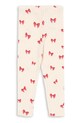 Konges Sløjd legginsy MINNIE PANTS GOTS KS103395 beżowy SS25