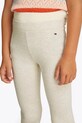 Detské bavlnené legíny Tommy Hilfiger KG0KG08421.86.122.PPYA biela