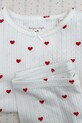 Fete Konges Sløjd leggins din bumbac pentru copii MINNIE PANTS GOTS KS103363 alb