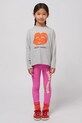 Bobo Choses leggins copii Wavy tricotaj roz 125AC074