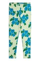 Detské bavlnené legíny Mini Rodini Blue roses bavlna zelená 2523011875