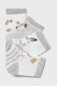 Detské ponožky Mayoral Newborn 4-pak 9862.1D.Newborn.PPYH sivá SS25