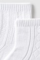 Mayoral Newborn skarpetki dziecięce 2-pack 9863.1F.Newborn.PPYH biały SS25