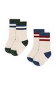 Дитячі шкарпетки Konges Sløjd 2 PACK RIB SOCKS 2-pack довгі шкарпетки бежевий KS102922