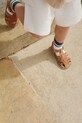 Konges Sløjd șosete copii 2 PACK RIB SOCKS 2-pack bej KS102922