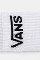 Vans sosete copii CLASSIC CREW 3-pack VN000GNKWHT1 alb SS25
