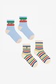 Дитячі шкарпетки Bobo Choses 2-pack довгі шкарпетки блакитний 125AI012