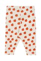 Pajkice za dojenčka Tinycottons APPLES BABY RIB PANT SS25.348 bež SS25