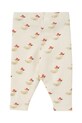 Tinycottons legginsy niemowlęce DUCKS BABY RIB PANT SS25.360 beżowy SS25