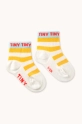 Tinycottons skarpetki dziecięce STRIPES SHORT HEIGHT SOCKS SS25.458 żółty SS25