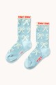 Tinycottons skarpetki dziecięce BOWS MEDIUM SOCKS skarpetki długie niebieski SS25.451