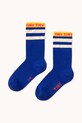 Tinycottons skarpetki dziecięce TINY MEDIUM HEIGHT SOCKS skarpetki długie niebieski SS25.457
