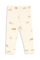 Konges Sløjd leggins din bumbac pentru copii MINNIE PANTS GOTS KS103560 bej SS25