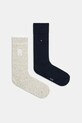 Κάλτσες Tommy Hilfiger 2-pack λεπτό μοτίβο σκούρο μπλε 701232599