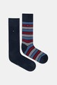 Κάλτσες Tommy Hilfiger 2-pack εμπριμέ σκούρο μπλε 701232930
