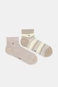 Шкарпетки Tommy Hilfiger 2-pack дрібний узор бежевий 701232936