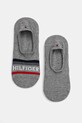 Шкарпетки Tommy Hilfiger 2-pack короткі шкарпетки сірий 701232938