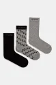 Karl Lagerfeld skarpetki 3-pack wzorzyste szary A1M47046