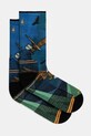 Κάλτσες Smartwool Hike Eagle Print μπλε SW002684