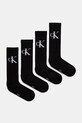 Ponožky Calvin Klein Jeans 4-pak dlhé ponožky čierna 701232676