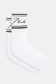 Čarape RHUDE Striped Script Logo visoke čarape bijela RHPS25SO03117
