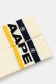 AAPE skarpetki Main AAPSOM5293XXN beżowy SS25