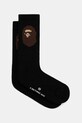 Ponožky A Bathing Ape APE head dlouhé ponožky černá 1K80184001