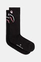 A Bathing Ape șosete Shark sosete lungi negru 1K80184002