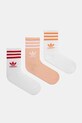 Шкарпетки adidas Originals 3-Stripes 3-pack довгі шкарпетки білий JI9472