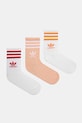 adidas Originals șosete 3-Stripes 3-pack sosete lungi alb JI9472