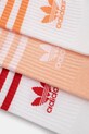 Κάλτσες adidas Originals 3-Stripes 3-pack JI9472 πορτοκαλί SS25
