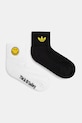 Носки adidas Originals X Smiley 2 шт короткие носки белый JC8632