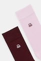 Ponožky United Colors of Benetton 2-pak 6AO427031 ružová AW25