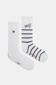 Шкарпетки Tommy Jeans 2-pack дрібний узор білий 701232876
