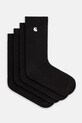 Ponožky Carhartt WIP Madison Pack Socks 2-pack dlouhé ponožky černá I034572.1A5XX