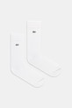 Čarape Lacoste 2-pack visoke čarape bijela RA3147
